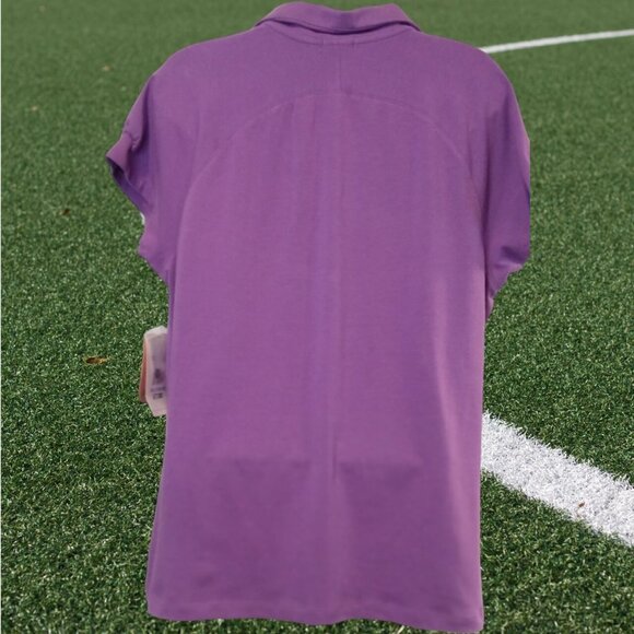 Danskin Womens XXL Purple Knit Golf Polo Blouse Top - Picture 6 of 9